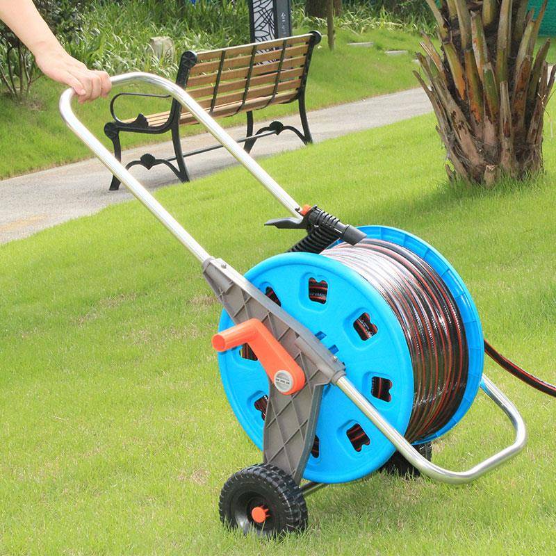 708管子卷车管器水管软管收纳架子绞盘管器缠管收器管绕架转盘道