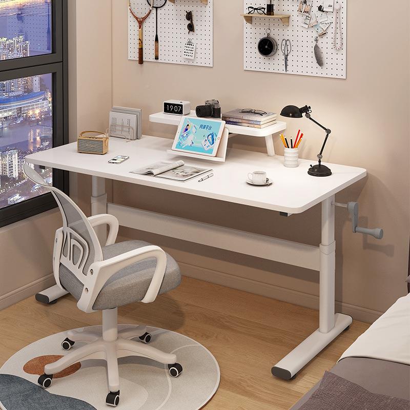 简约办公儿童书桌降学习可升桌家用桌小学生写字作课888业桌电脑