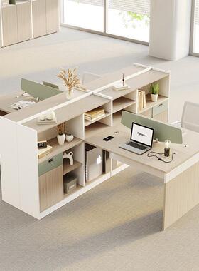 办公办公桌简财约现代2室/46LDM/人带屏风务职员电脑工位桌椅组合