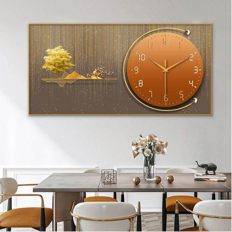c【40cm*80m】装饰画静时钟现代装饰画钟表挂音钟客厅餐厅卧室挂,家居饰品,现代装饰画,淘宝优惠券,粉丝福利购,淘宝优惠卷