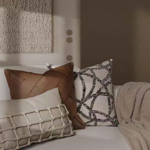 样板房抱枕轻板EAJ奢简约现代软装沙方发客靠垫枕样间厅酒店抱枕