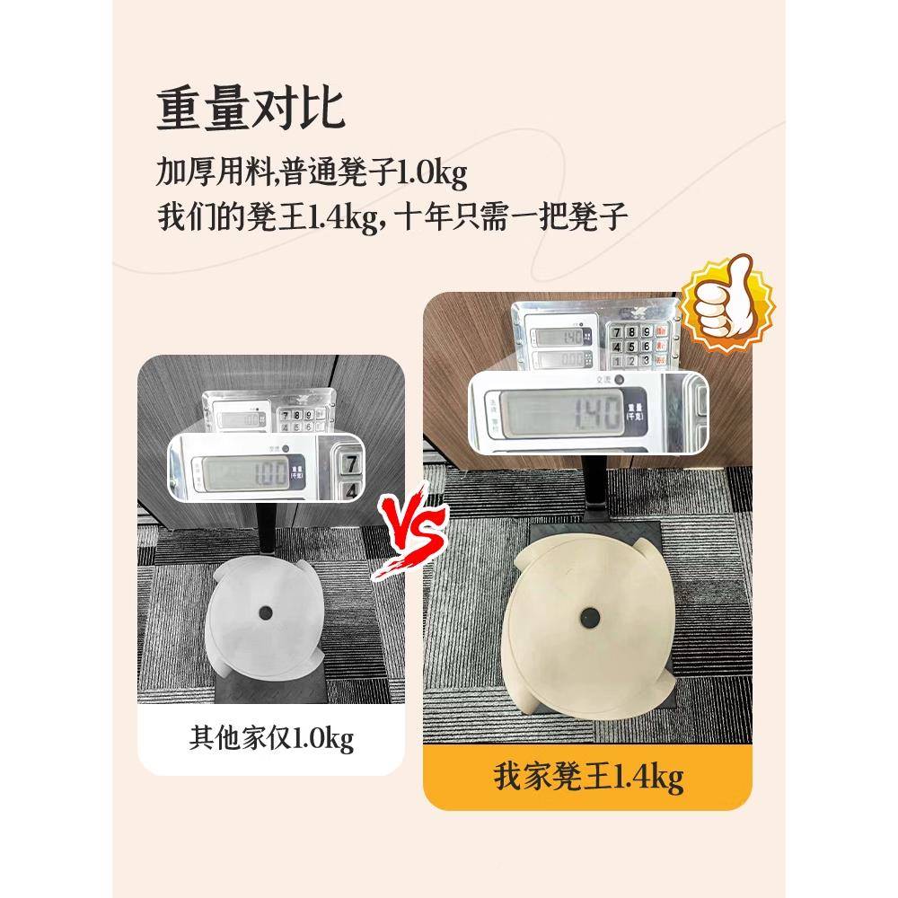 ?塑料凳子可叠放备椅用凳子舒加厚家用摞叠久坐服圆子风FCD-1-1车