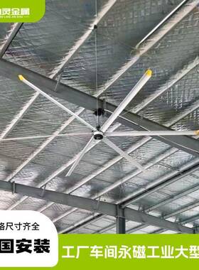 工业风扇大节能大型间VRK仓库车7米6叶工业吊扇体育馆风力永磁大