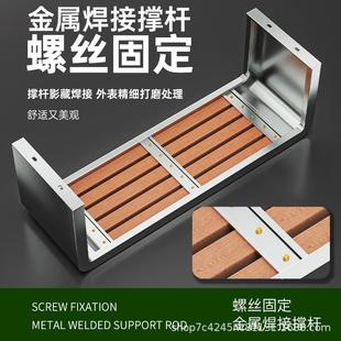 不锈钢公园椅户外长椅院小区长条凳DHC 4511闲室外防庭腐木塑木休