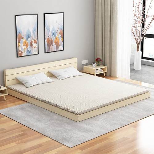 实木床1.5米矮榻榻米床头1米2地无台床.8米单双1人见详情床1米跨