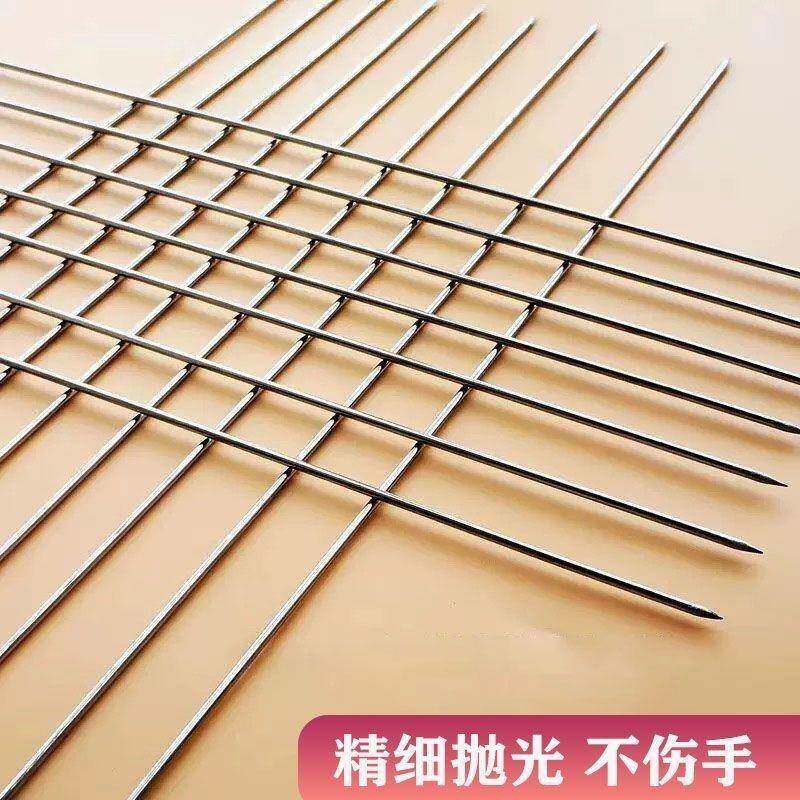 圆签子不厂家直供锈钢烧烤子钢不锈钢烤羊针签签肉串签子烤肉烤串
