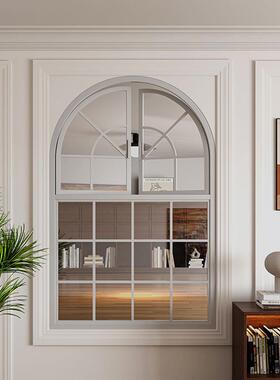 桥铝法式平开22909复古玻璃窗工窗断风窗隔音隔热窗百叶业窗