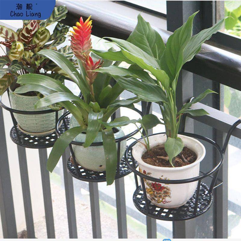 #阳养花架盆栽台植物室萝内吊兰绿花盆阳台栏无品牌/杆花架挂架墙