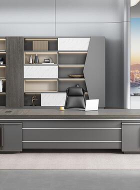 创意老桌板桌办公桌椅组合简约现代大班ZH-XK0-1台总裁理单人经主