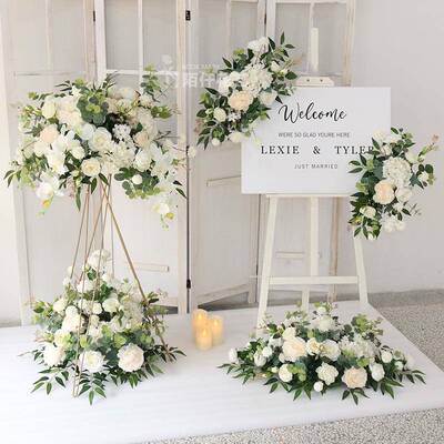 新款花艺开业假花花球装迎宾招篮牌花花仿真花饰tb-65140店铺摆设