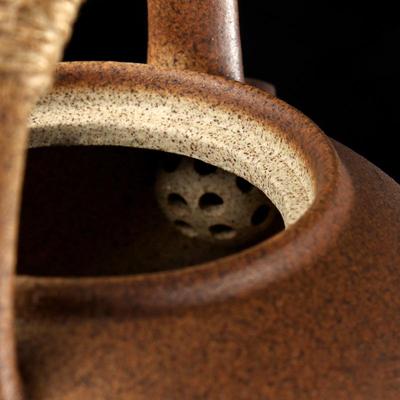 壶日热式陶壶SQ01烧水煮釉茶壶大容量老严泥窑变提梁壶电陶炉炭炉