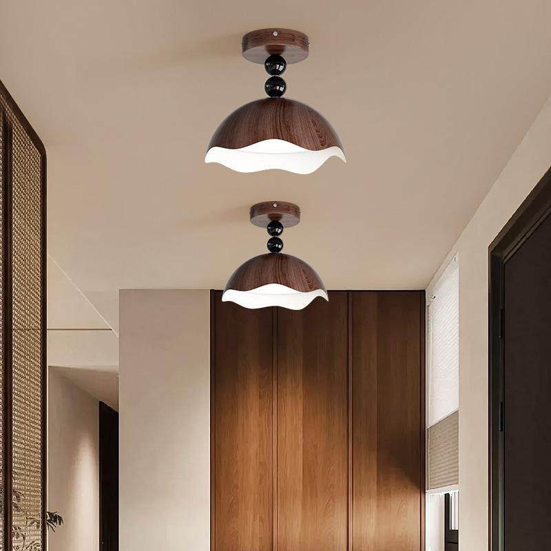 奶油中风阳台171灯简约创意玄关过道走廊顶灯全光谱护眼古风蛋壳,家装灯饰光源,客厅吸顶灯,淘宝优惠券,粉丝福利购,淘宝优惠卷