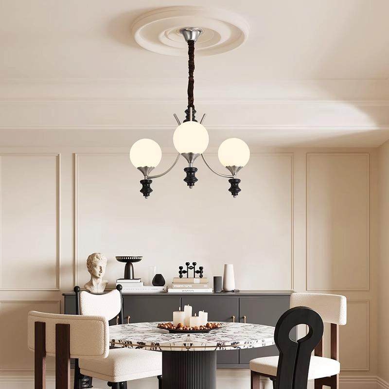 厅法式灯中古客厅吊灯护眼魔豆餐美式复古133风实木主卧书房灯,家装灯饰光源,智能吊灯,淘宝优惠券,粉丝福利购,淘宝优惠卷