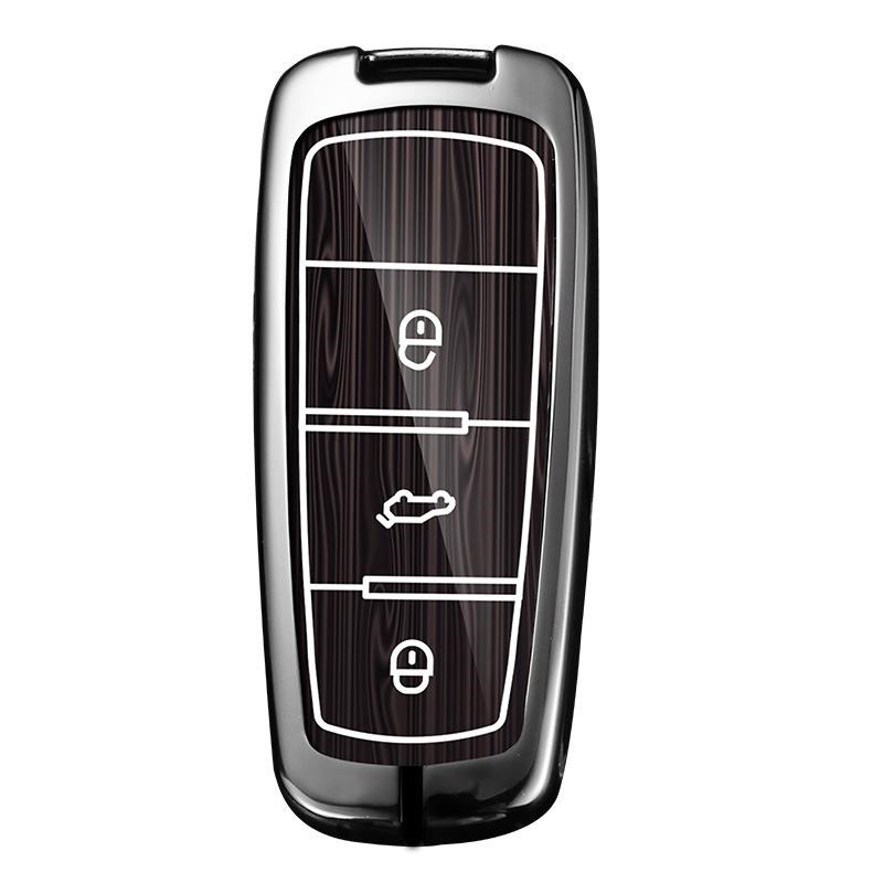 适用迈腾B7钥匙套大众CC钥匙启动2016 15 13 12 11款车壳扣包