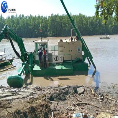 河大水库清理淤泥设备 水王浅水挖泥清淤船 航道疏浚机械设备