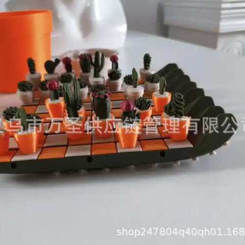 Cactichess - Roll up Cactus Chess Set, Cacti Chess仙人掌象棋