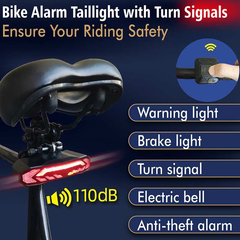 充电无线自行车尾灯自行车Led灯Wireless Bicycle Rear Light