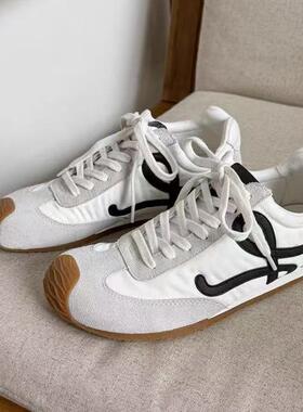 【特价】罗意薇高配版休闲鞋德训鞋老罗家里外全真皮小白鞋英伦风