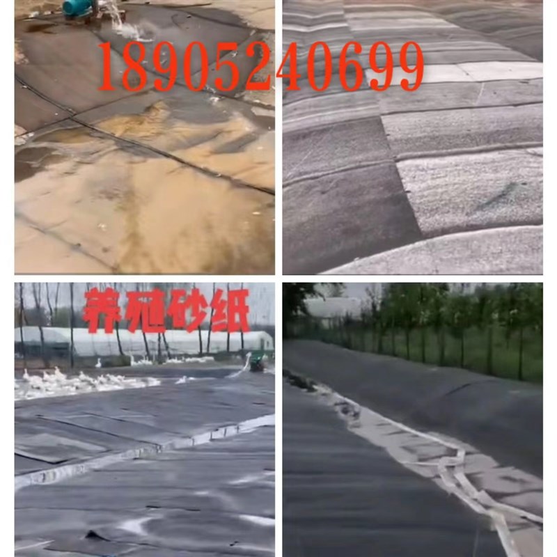 养殖旧砂纸养鹅鸭代替地面硬化鱼池铺地护坡斜坡砂纸鹅厂
