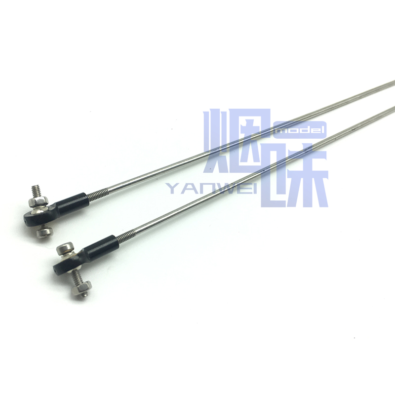 船模 M2金属球头扣不锈钢连杆舵机拉杆F 2mm球头连杆总成 多种规