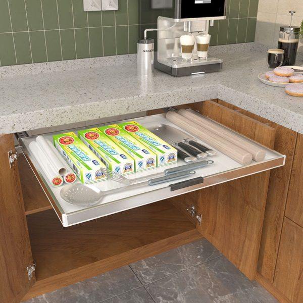 厨房橱柜自制改造收纳抽屉餐具厨具整理托盘柜内分层板环保PP材质,厨房/烹饪用具,厨房抽屉置物架,淘宝优惠券,粉丝福利购,淘宝优惠卷