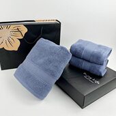 出口柔软吸水浴巾三件套纯棉成人加大加厚全棉浴巾毛巾礼盒装 回礼