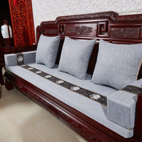 实木红木质沙发垫没带靠背加厚中式四季防滑定做春秋椅海绵单坐垫