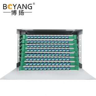 体满配 博扬 单元 子框 LC单模双工推拉 96口192芯ODF光纤配线架