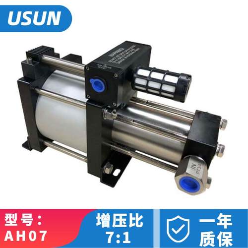 7倍气动油压打压泵5MPA气动液体升压泵测试台用气液增压阀