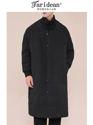 Taridean/塔尼德安羽绒服男新款休闲百搭羽绒大衣长款加厚外套男