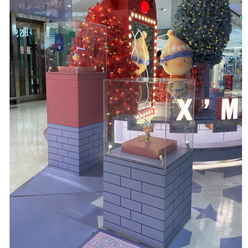 方形展示台地台定制橱窗白t色烤漆展示柜模特中岛台展会陈列架展