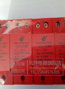 雷太浪涌保护器10/350us电涌T1一级 防雷保护器LY1-12.5B4P12.5KA