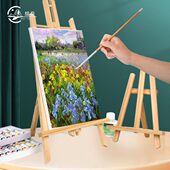 迷你小画架美术生儿童专用小油画框展示架子木质初学者台式 桌面画