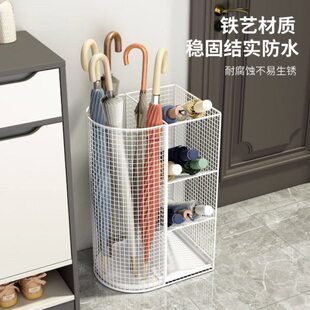 家用门口雨伞收纳架商用大堂伞桶置物架沥水架入户储物架放伞神器