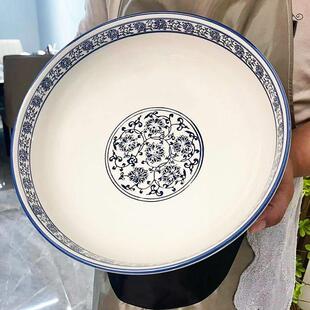 汤碗青花瓷水煮鱼大碗酸菜鱼大盆碗家用毛血旺碗酒店陶瓷汤盆