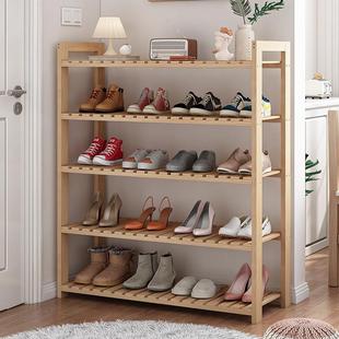实木鞋架子简易家用多层窄小型出租房用鞋柜宿舍爆款2024入户门口