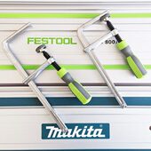 燕尾夹塑柄轨道夹电圆锯轨道夹切割导向夹木工靠山夹导向尺夹