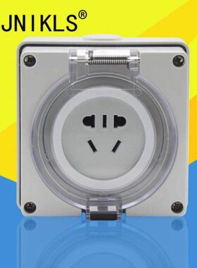 56SO310F室外防水插座5孔10A户外防暴雨插座明装草地阳台二三插座