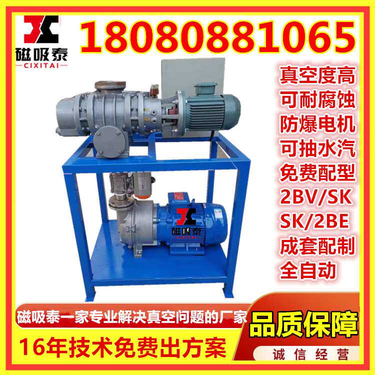 JZJ2B300-4.2.1真空机组ZJP300+70+30罗茨泵2BV5110水环真空系统