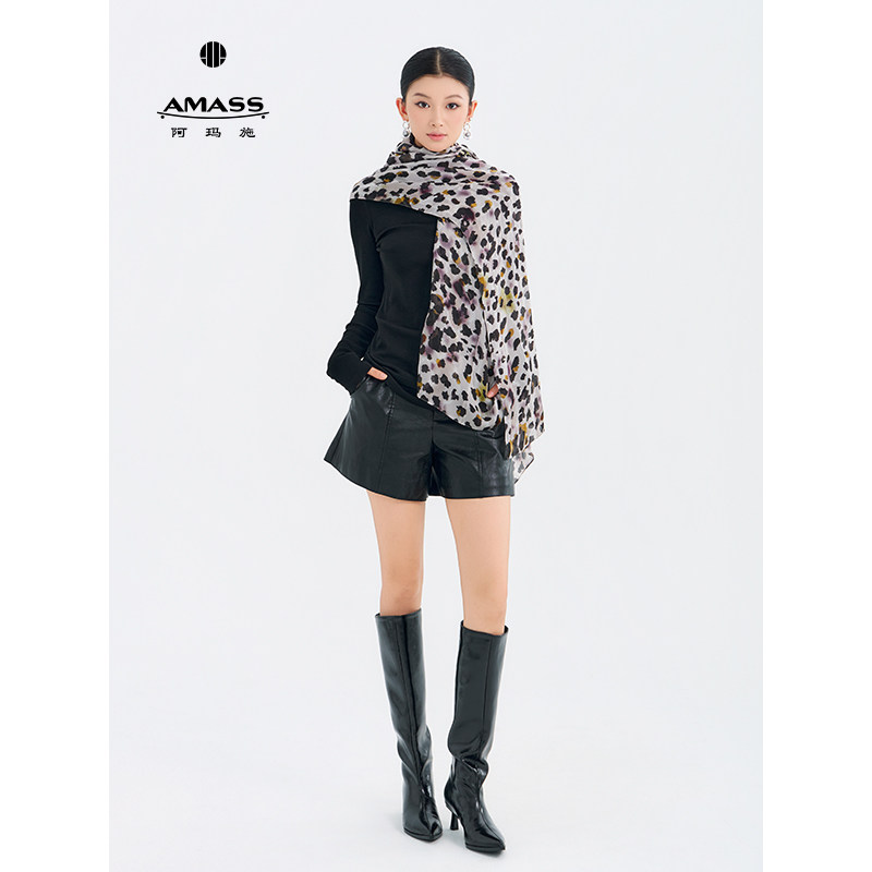 AMASS/阿玛施夏季新款爆款质感百搭设计师丝巾配饰女580001