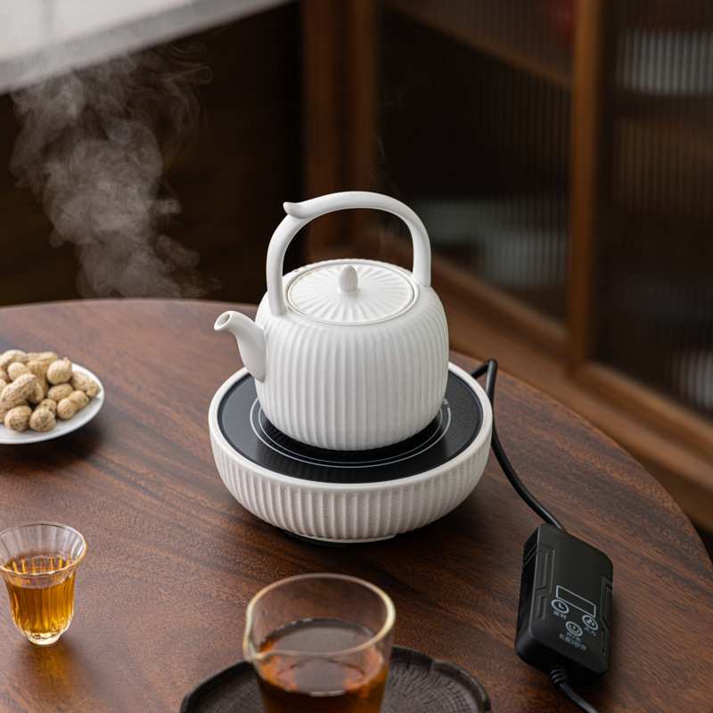 干烧明火条纹陶壶电陶炉围炉煮茶专用壶陶壶泡茶壶烧水壶煮茶器