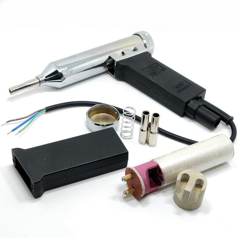 松山分体式塑料焊枪配件手枪式热风枪手柄发热芯陶瓷波纹风管后盖