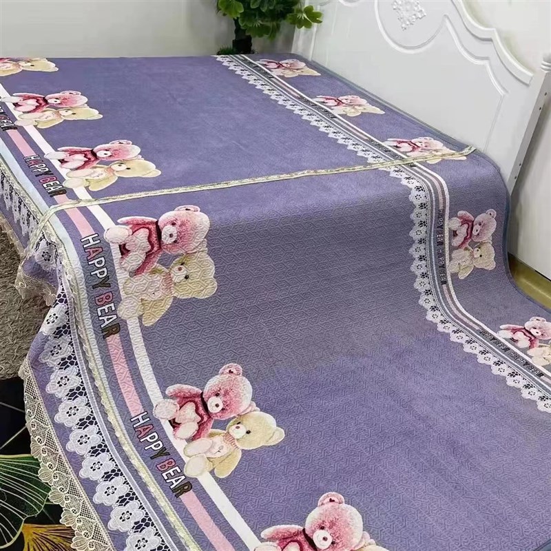 农村土炕大尺寸炕盖可分洗四季y款可机洗炕裙炕毯炕盖新款床盖床