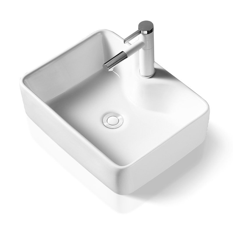 洗手盆台上盆方形小尺寸阳台台上陶瓷洗脸池盘单面盆艺术台盆家用,家装主材,台上盆,淘宝优惠券,粉丝福利购,淘宝优惠卷