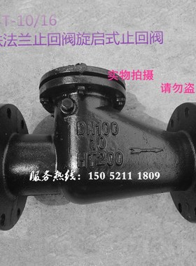 H44T-10/16铸铁法兰止回阀旋启式止回阀DN50 DN65 DN80 DNX100 80