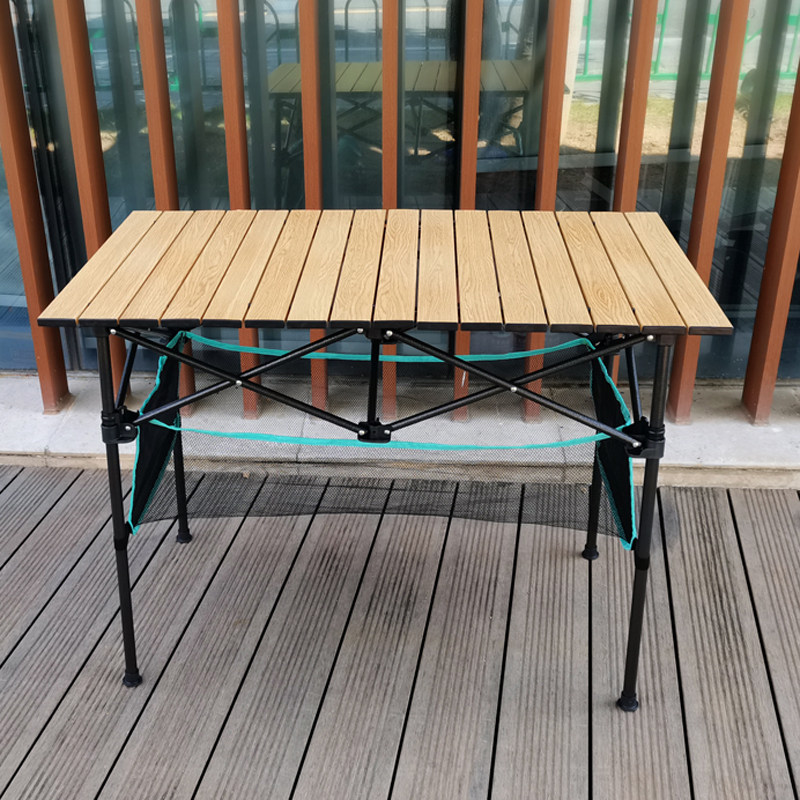 户外升降折叠桌子铝合金摆摊麻将桌椅超轻便携宣传野餐烧烤自驾游