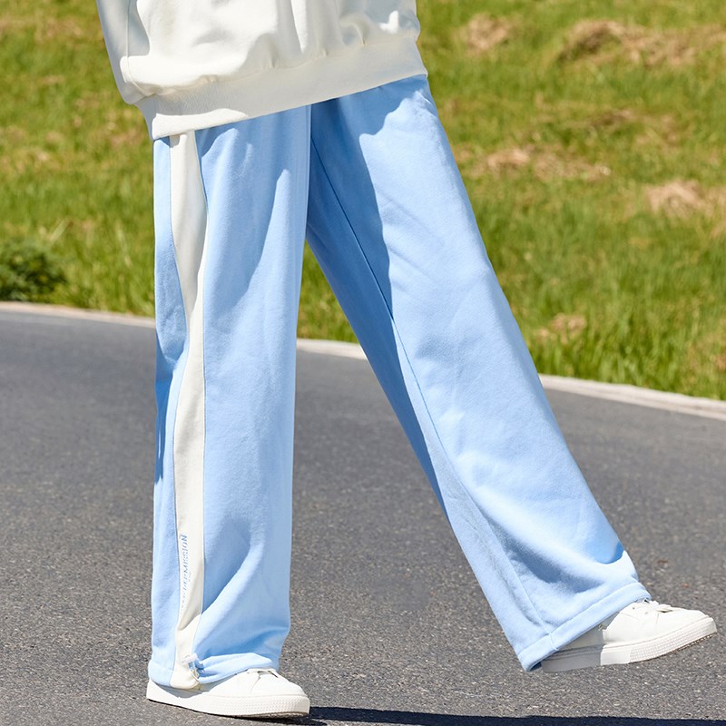 休闲裤初中生运动裤少女13岁女孩春秋长裤2024新品休闲直筒裤卫裤