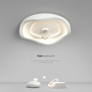 风扇灯一体吊扇灯家用静音餐厅电扇灯主卧房间灯具护眼防眩吸顶灯