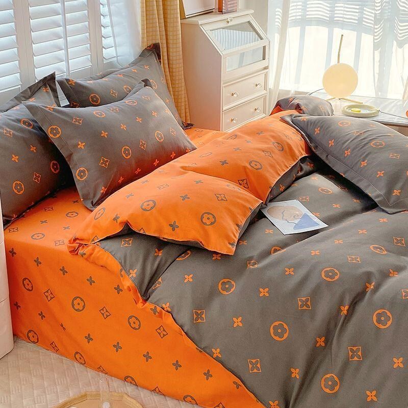 新款氛围a感男生床上用品四件套 被套床单学生宿舍单人双人三件套
