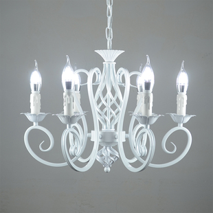 美式吊灯卧室书房蜡烛灯北欧个性复古简约家用小客厅餐厅灯玄关灯